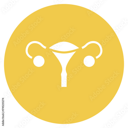 Ovaries icon vector image. Can be used for Human Anatomy.