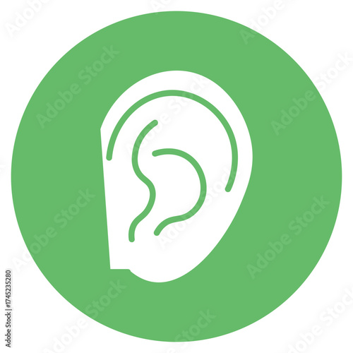 Outer Ear icon vector image. Can be used for Human Anatomy.