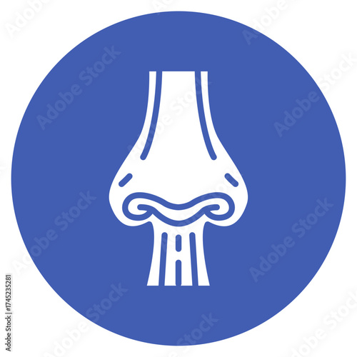 Nasal Cavity icon vector image. Can be used for Human Anatomy.