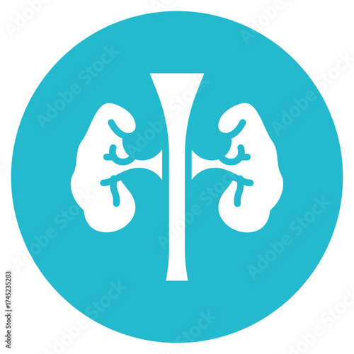 Parathyroid Glands icon vector image. Can be used for Human Anatomy.