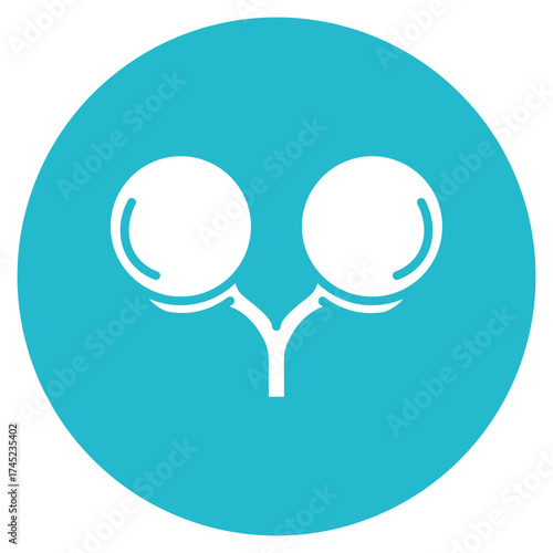 Testes icon vector image. Can be used for Human Anatomy.