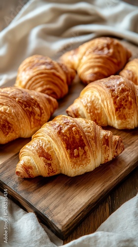 Wallpaper Mural Tasty croissants close up bakery food photography Torontodigital.ca