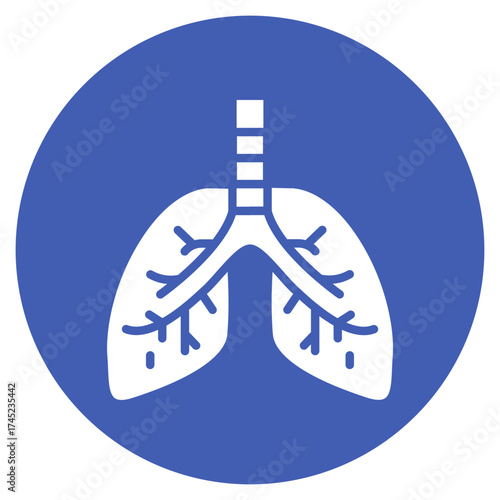 Trachea icon vector image. Can be used for Human Anatomy.