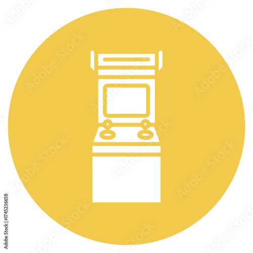 Arcade Games icon vector image. Can be used for Amusement Park.