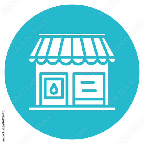 Gift Shop icon vector image. Can be used for Amusement Park.
