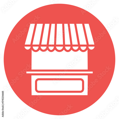 Concession Stand icon vector image. Can be used for Amusement Park.