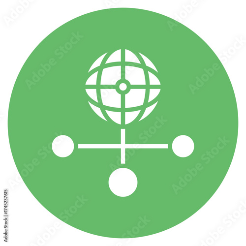 Network Integration icon vector image. Can be used for Networking.