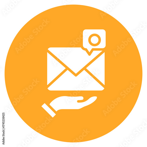 Message Us icon vector image. Can be used for Contact Us.