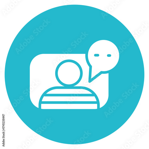Chat With Us icon vector image. Can be used for Contact Us.