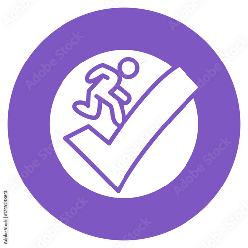 Risk Avoidance icon vector image. Can be used for Risk Management.