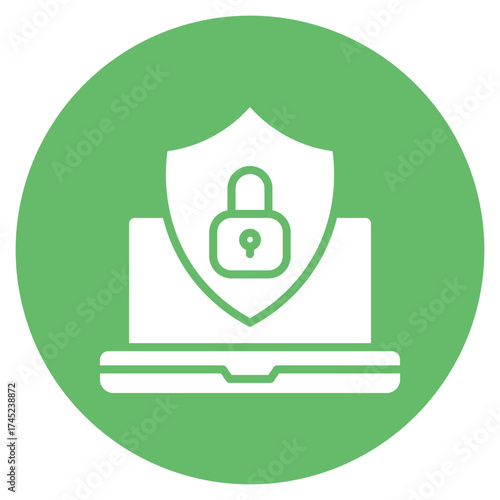 Cybersecurity Risk icon vector image. Can be used for Risk Management.