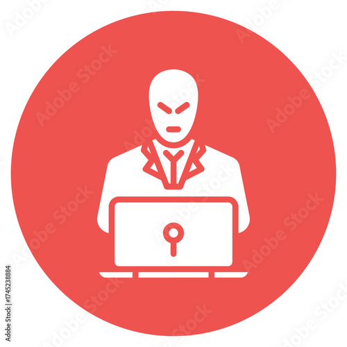 Security Breach icon vector image. Can be used for Risk Management.