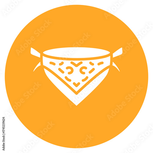Bandana icon vector image. Can be used for Festa Junina.