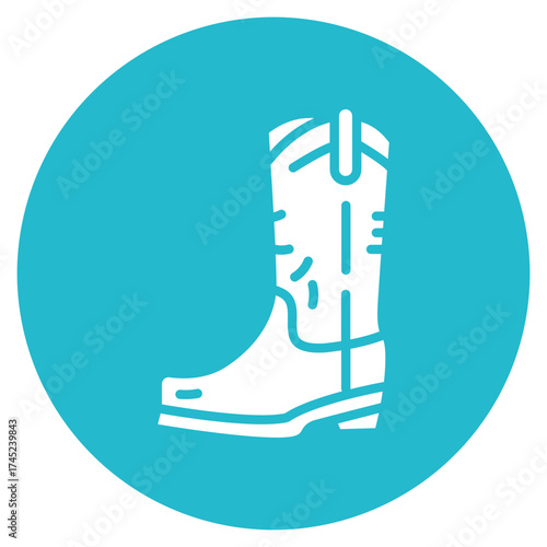 Country Boots icon vector image. Can be used for Festa Junina.