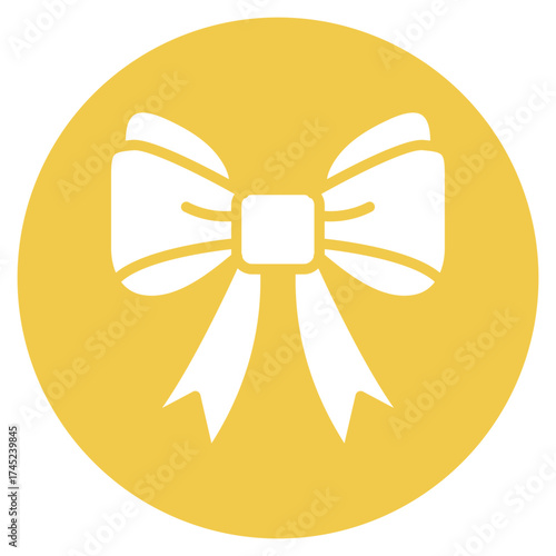 Festive Ribbon icon vector image. Can be used for Festa Junina.