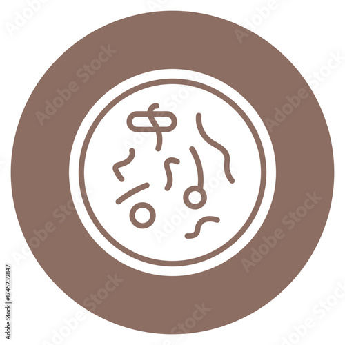 Bacteria Petri Dish icon vector image. Can be used for Infectious Diseases.