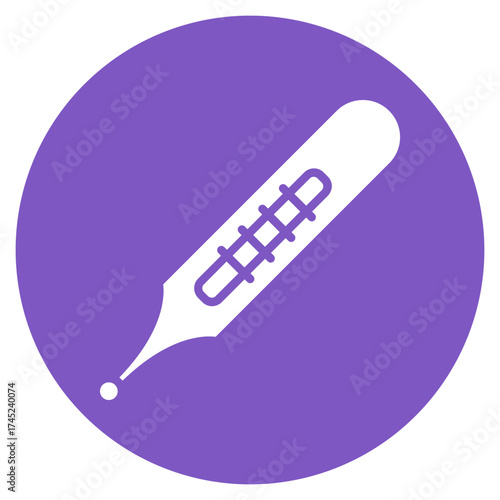 Feverish Thermometer icon vector image. Can be used for Infectious Diseases.
