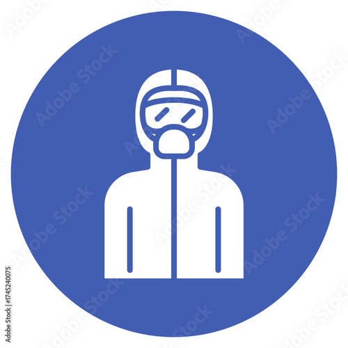 Biosecurity Suit icon vector image. Can be used for Infectious Diseases.