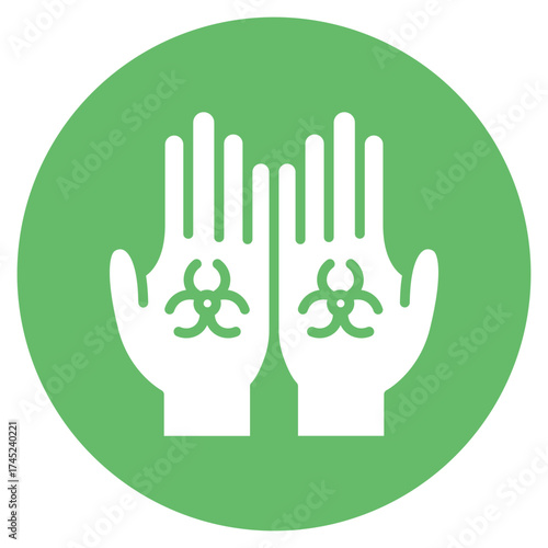 Contaminated Hands icon vector image. Can be used for Infectious Diseases.
