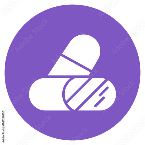 Antibiotic Pills icon vector image. Can be used for Infectious Diseases.