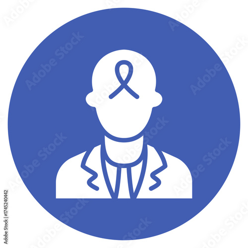 Cancer Patient icon vector image. Can be used for Chemotherapy.