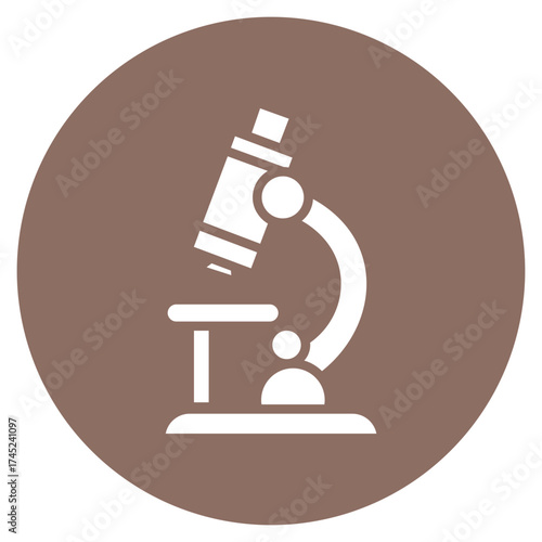Microscope icon vector image. Can be used for Lab.
