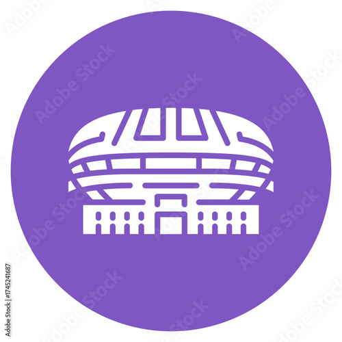 Rugby Stadium icon vector image. Can be used for Rugby.