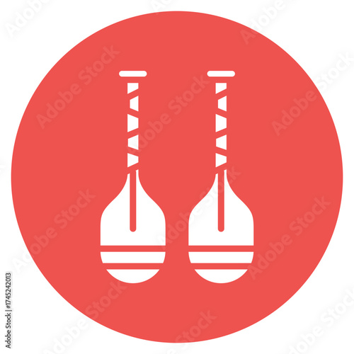 Paddles icon vector image. Can be used for Ocean.