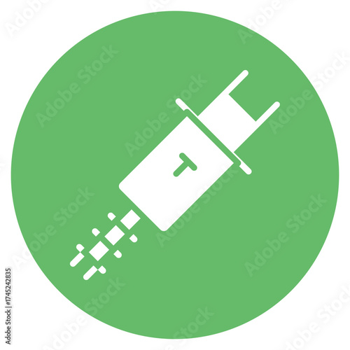 Antistatic icon vector image. Can be used for Fabric Features.