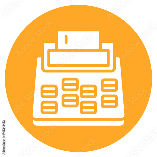 Cashier Machine icon vector image. Can be used for Supermarket.