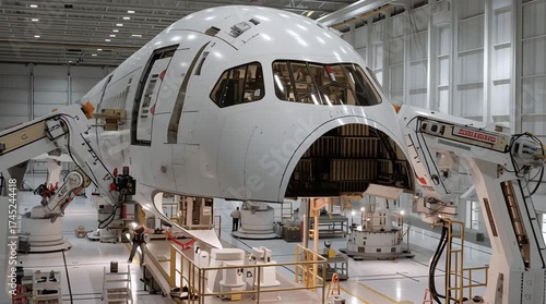 Robotic assembly of airplane fuselage