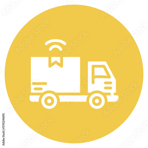 Truck icon vector image. Can be used for Manufacturing.