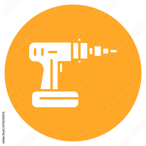 Drill icon vector image. Can be used for Shoemaker.