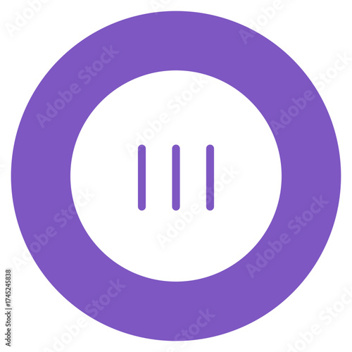 Button icon vector image. Can be used for Art and Craft Supplies.