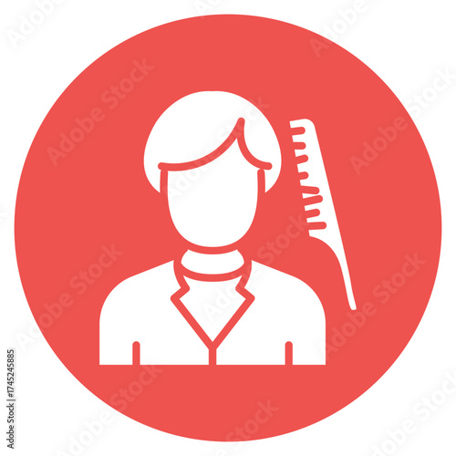 Hairstylist icon vector image. Can be used for Art and Craft Supplies.