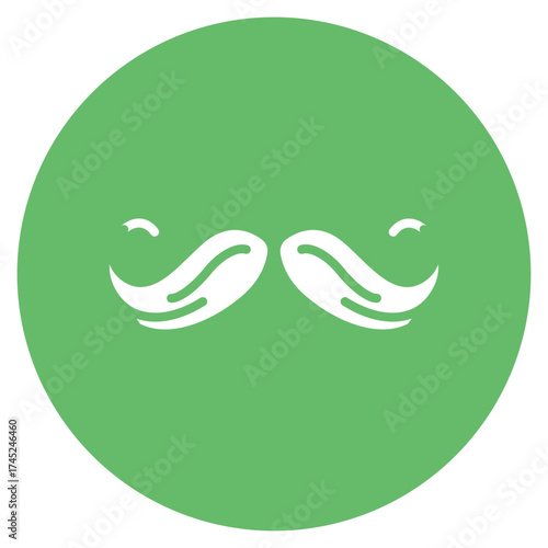Moustache icon vector image. Can be used for Oktoberfest.