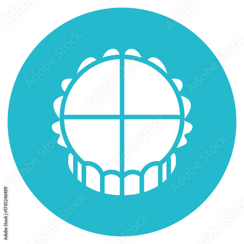 Pie icon vector image. Can be used for Oktoberfest.