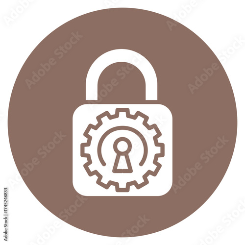 Open Smart Lock icon vector image. Can be used for Biometrics.