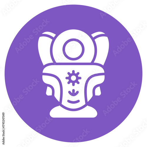 Baby Carrier icon vector image. Can be used for Baby Shower.