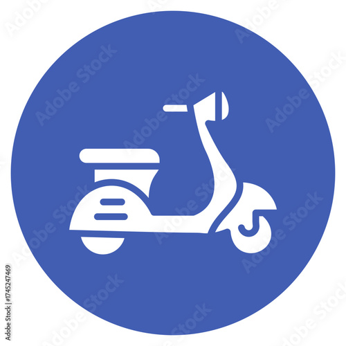 Scootie icon vector image. Can be used for Baby Shower.