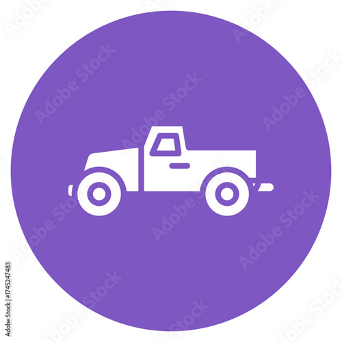 Toy Car icon vector image. Can be used for Baby Shower.