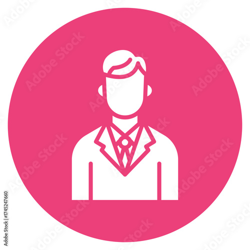 Event Organizer icon vector image. Can be used for Bowling.
