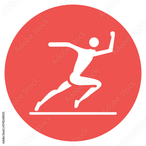 Athlete icon vector image. Can be used for Diversity.