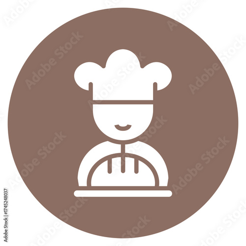 Baker icon vector image. Can be used for Diversity.