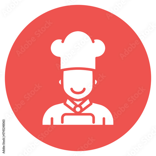 Chef icon vector image. Can be used for Diversity.