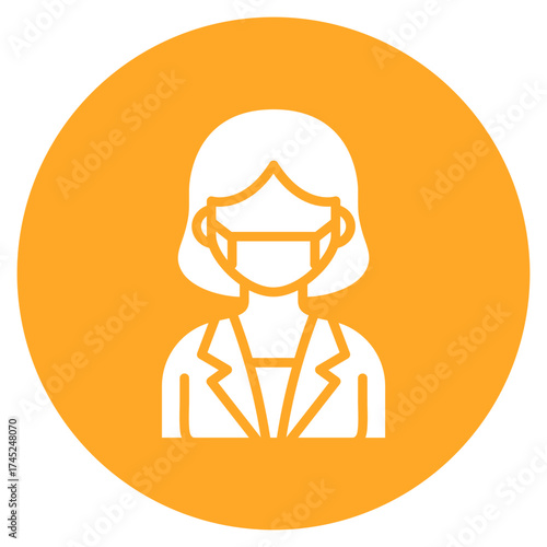 Dental Assistant icon vector image. Can be used for Diversity.