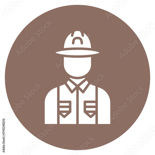 Forest Ranger icon vector image. Can be used for Diversity.