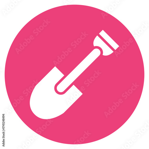 Shovel icon vector image. Can be used for Beach Resort.