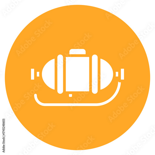 Diving Tank icon vector image. Can be used for Beach Resort.