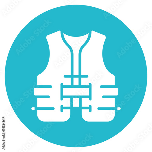Life Vest icon vector image. Can be used for Beach Resort.